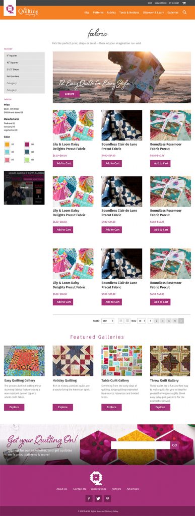 Quilting Fabric Layout